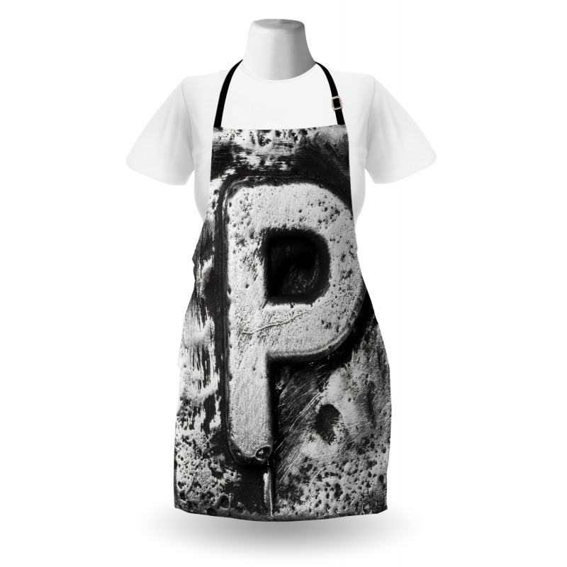 Baroque Style Initials Apron