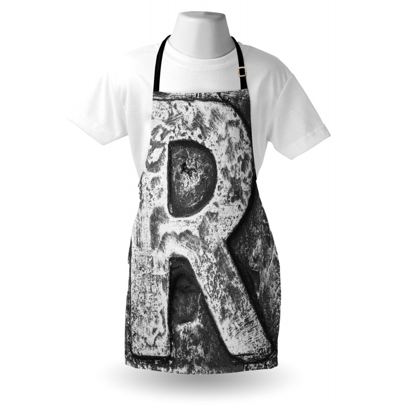 Iron Tones Uppercase R Apron