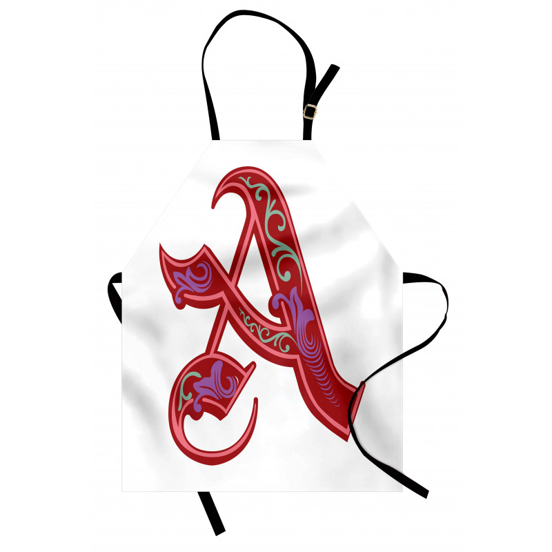 Classic Ornate Initial Apron