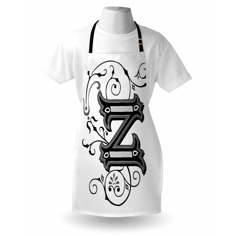 Calligraphic Capital Z Apron