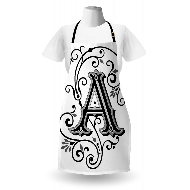 Abstract First Letter Apron