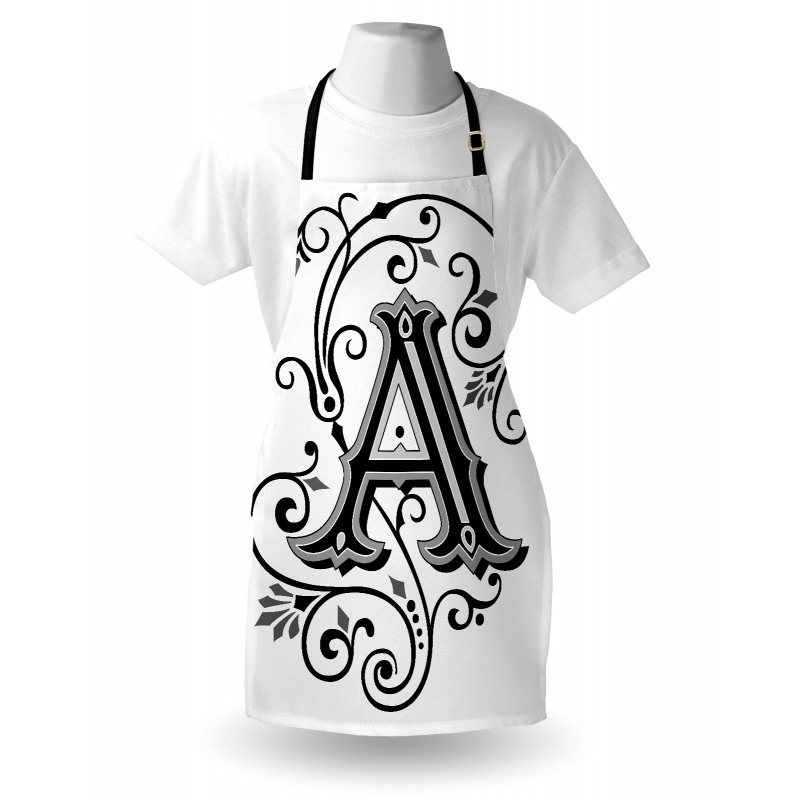 Abstract First Letter Apron