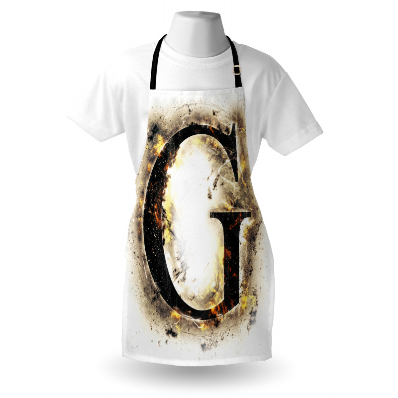 Blaze Alphabet Burnt Apron