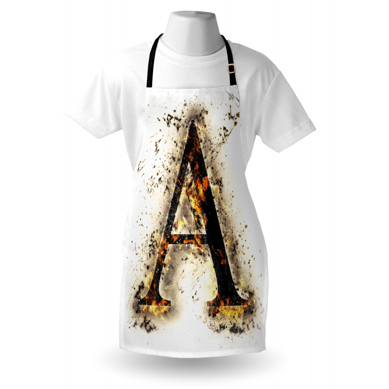 Fiery First Letter Apron