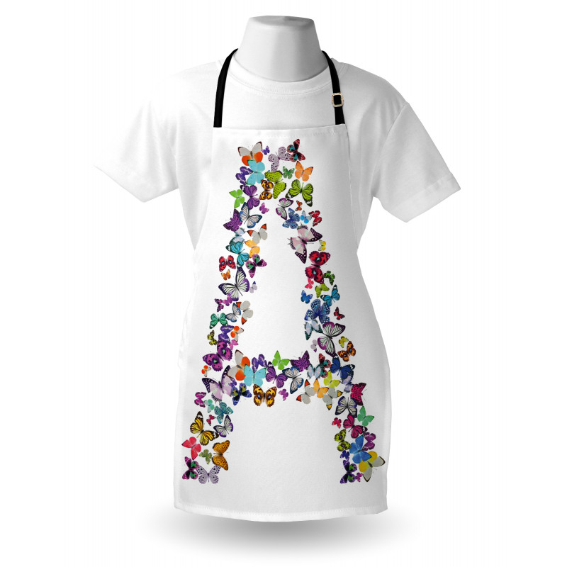 Butterfly Font Style Apron