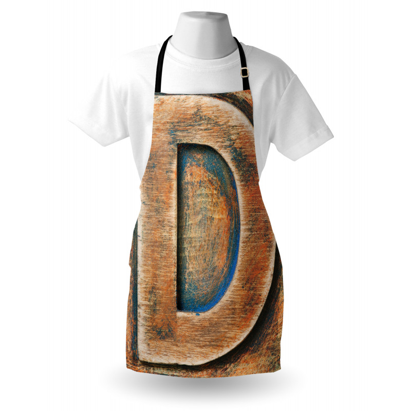 Scratched Rough Font Apron