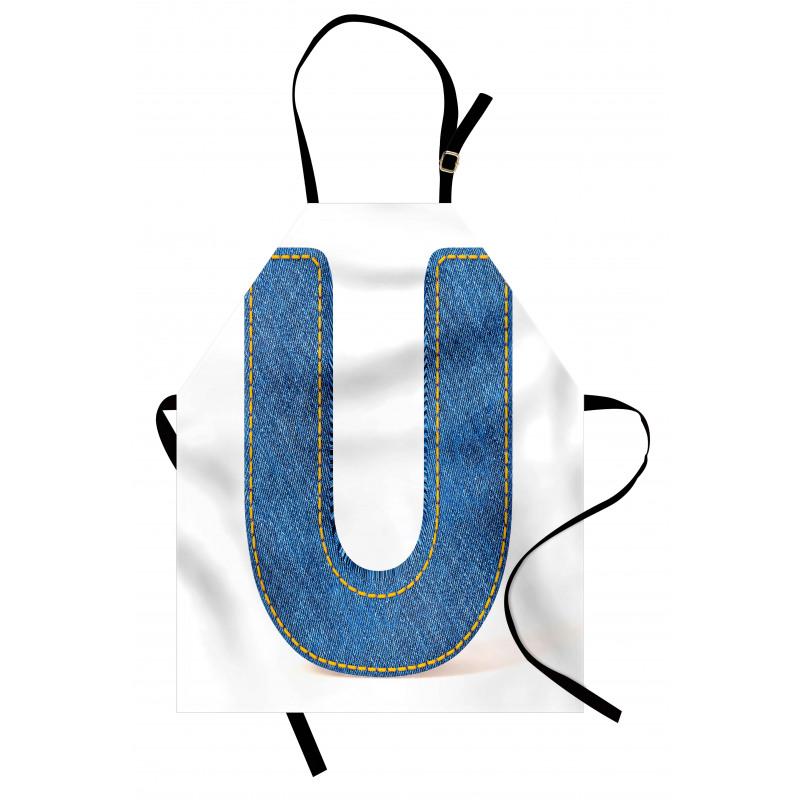 Denim Letter Alphabet Apron