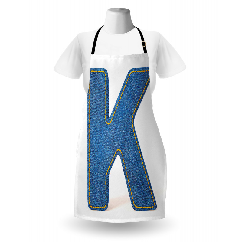 Alphabet Font Style Apron