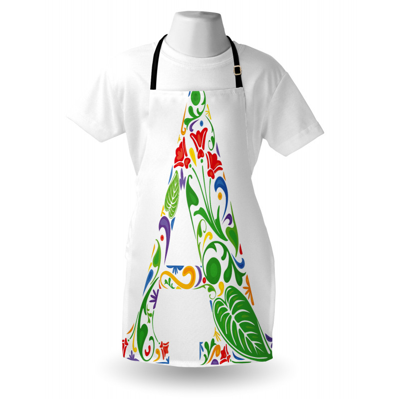 Vibrant Colors Flowers Apron