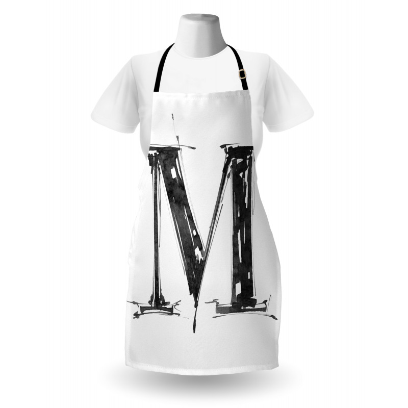 Stencil Art Style Funk Apron