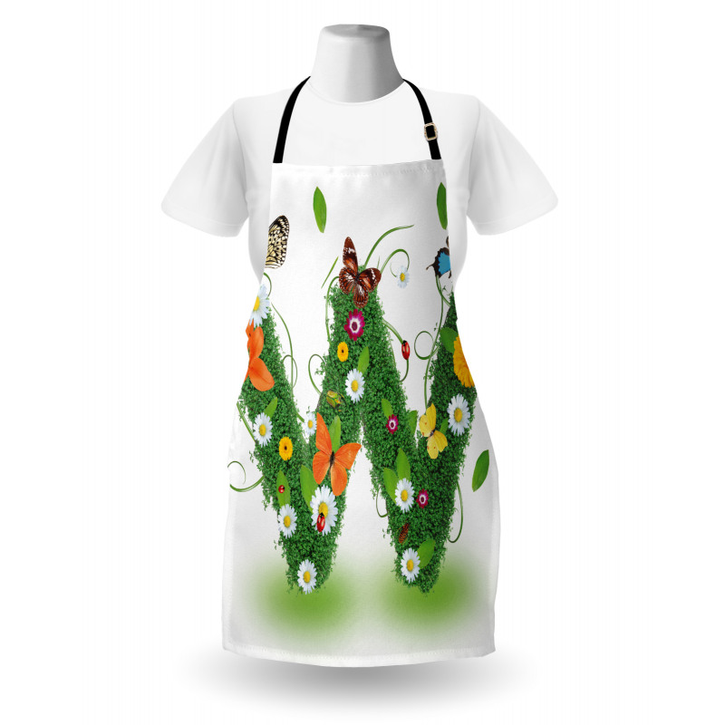 Green Foliage Animals Apron