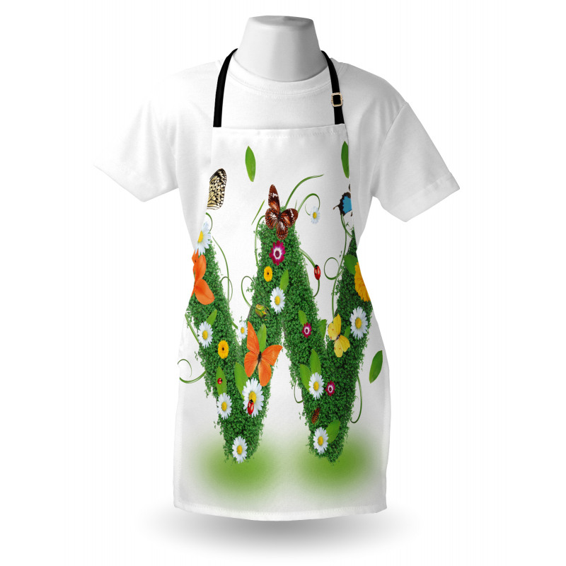 Green Foliage Animals Apron