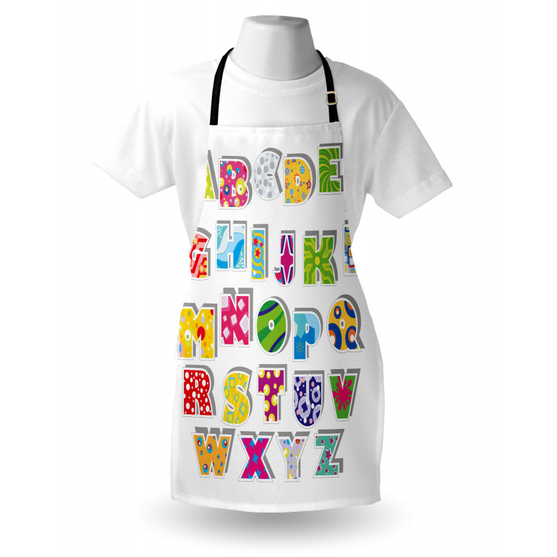 Alphabet Set Colorful Apron