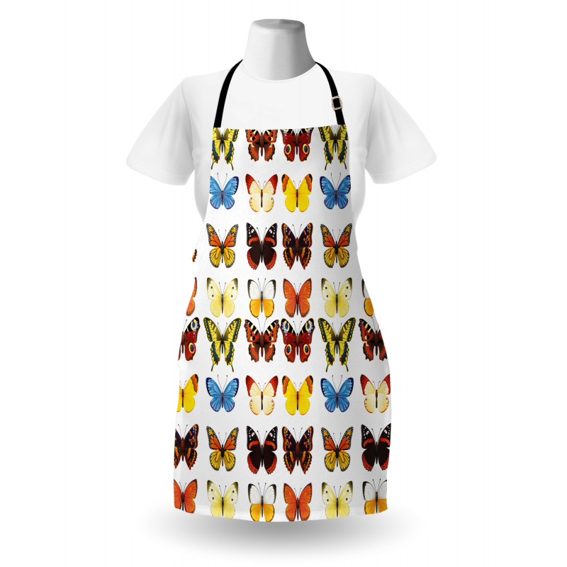 Butterflies Many Shapes Apron