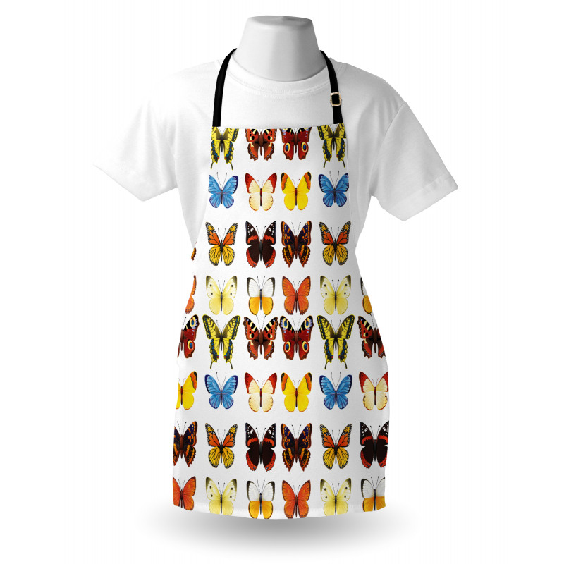 Butterflies Many Shapes Apron