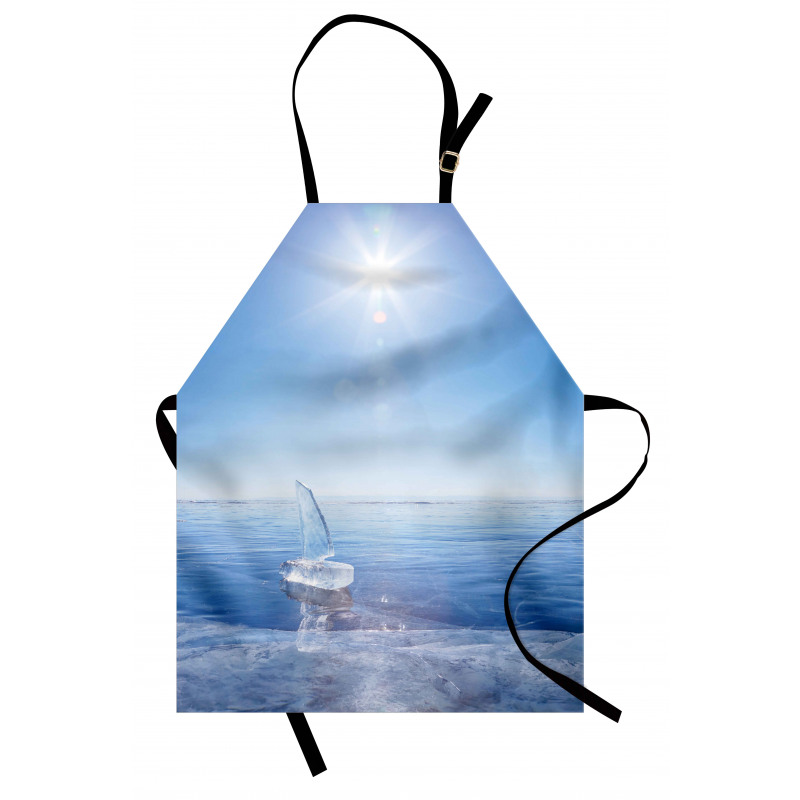 Icy Boat Sunny Weather Apron