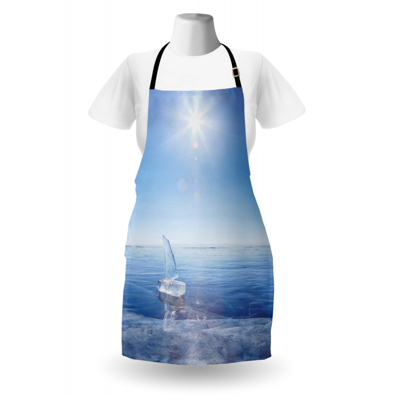Icy Boat Sunny Weather Apron