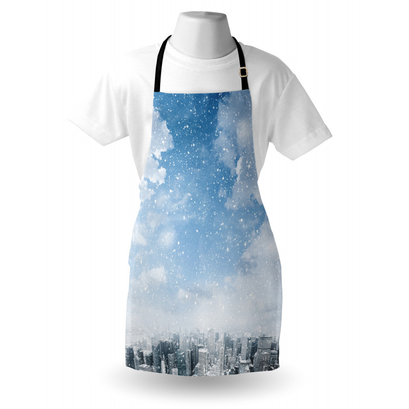 Snow Falling New York Apron