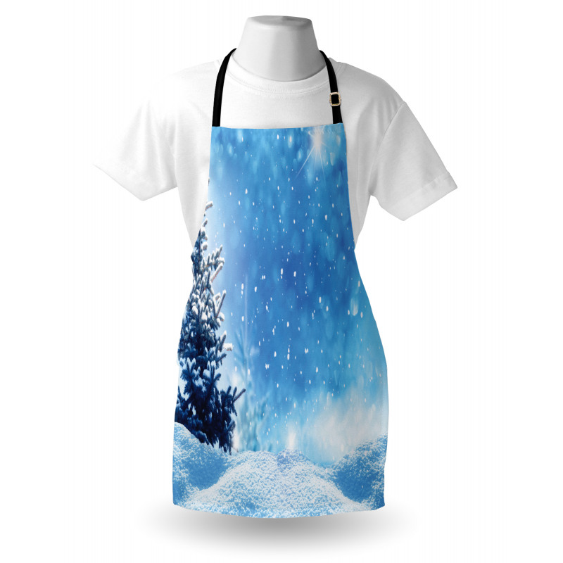 Frozen Pine Snowflakes Apron