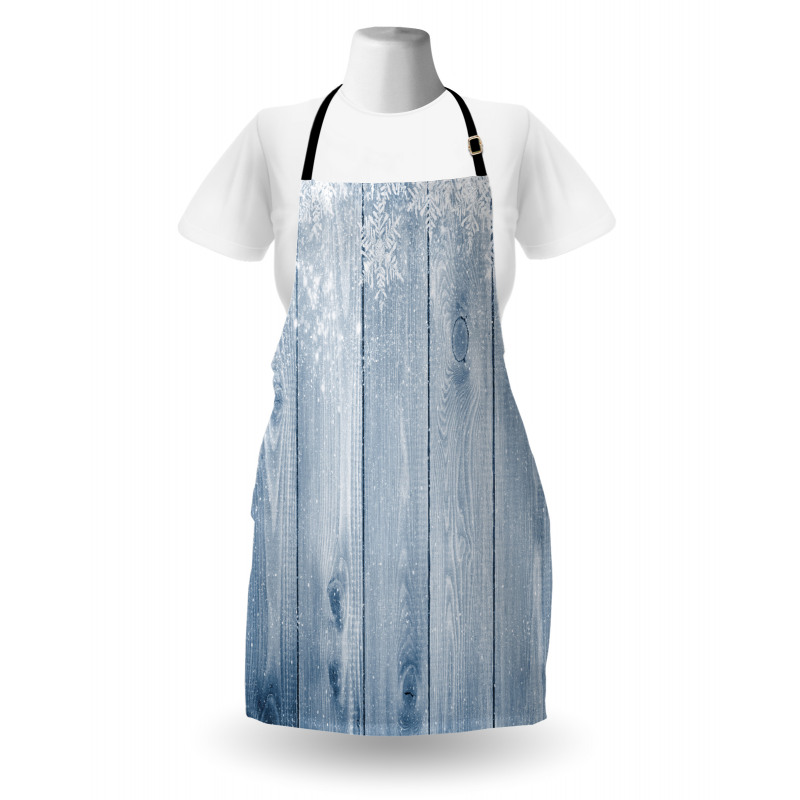 Snowflakes Rustic Retro Apron