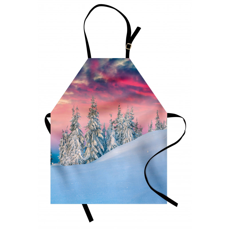 Idyllic Scene Mountains Apron