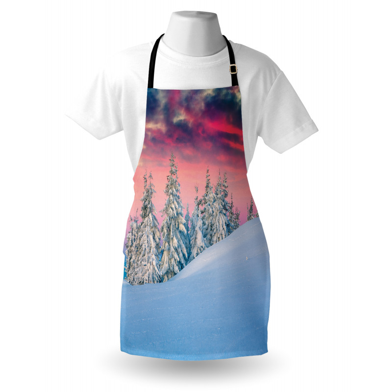 Idyllic Scene Mountains Apron