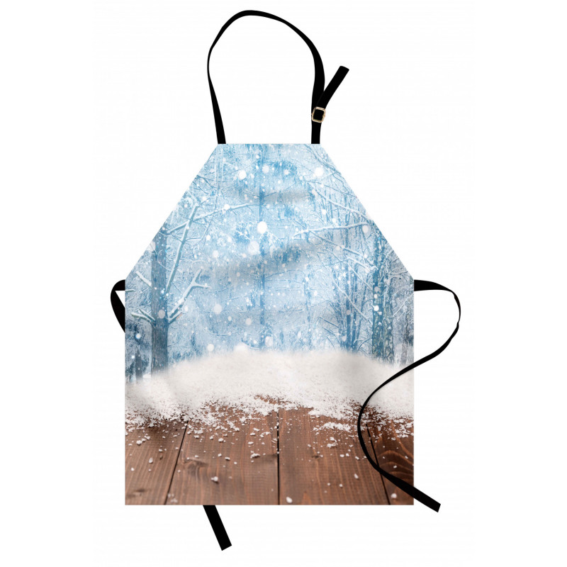 Blizzard Scene Outdoors Apron