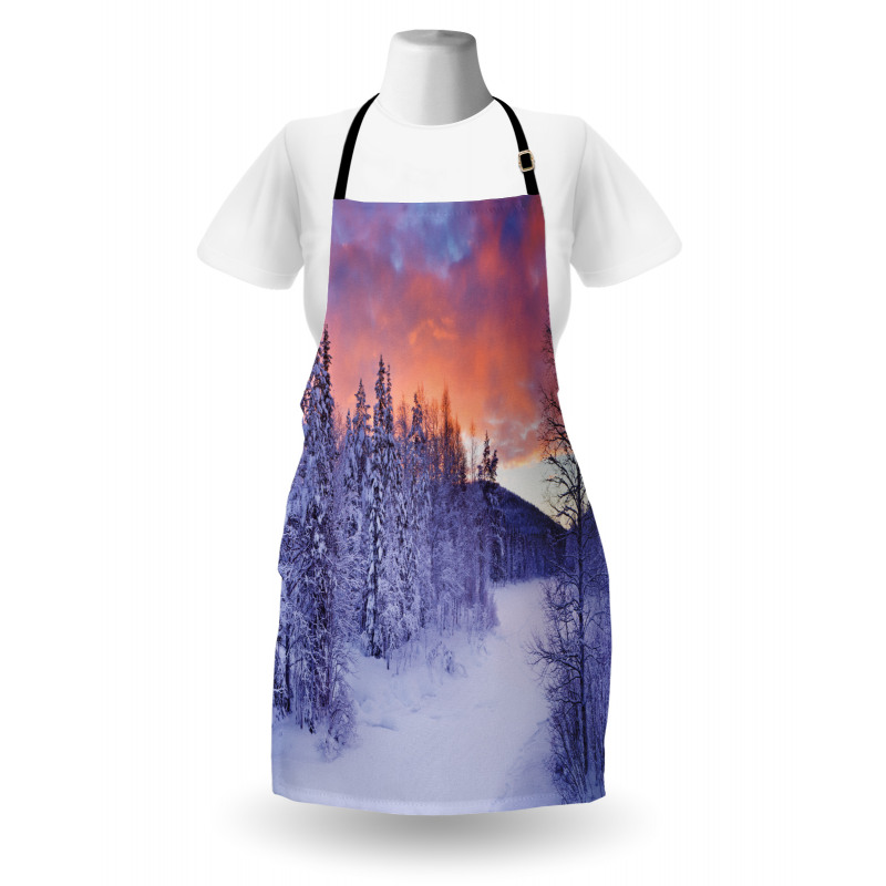 Frozen River Sunrise Apron