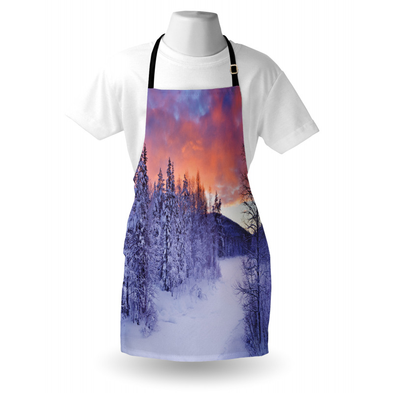 Frozen River Sunrise Apron