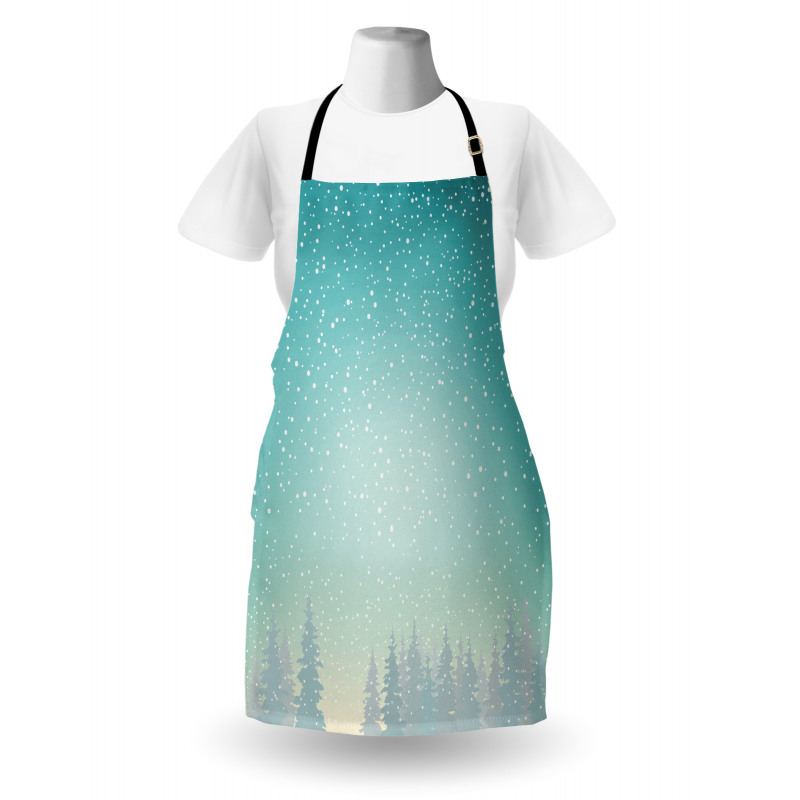 Spruce Forest Snow Woods Apron