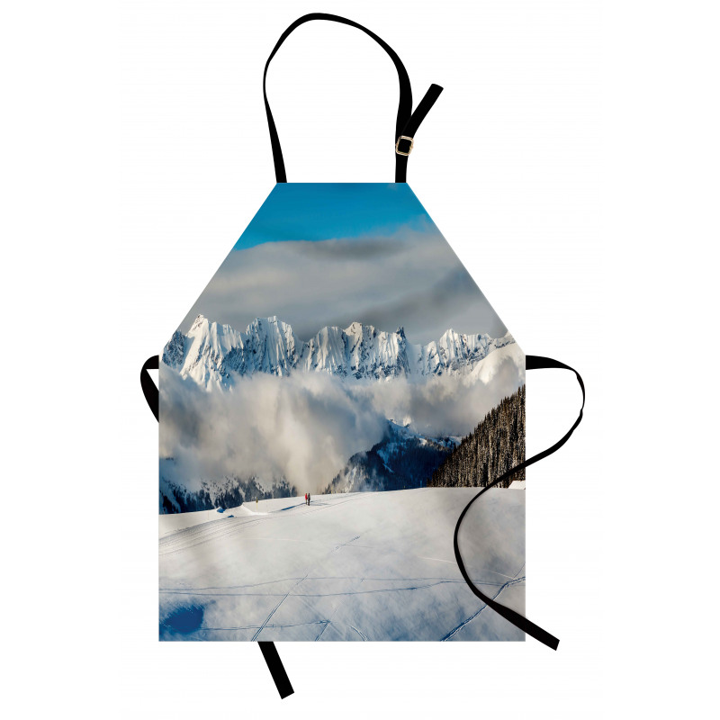 Panoramic Mountains Walk Apron