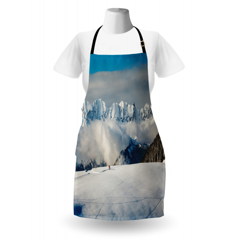 Panoramic Mountains Walk Apron