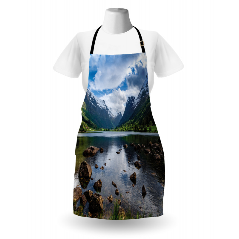 River Open Sky Norway Apron