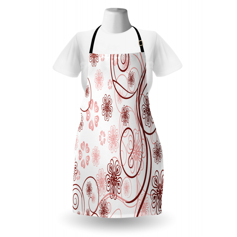 Flowers Bold Lines Apron