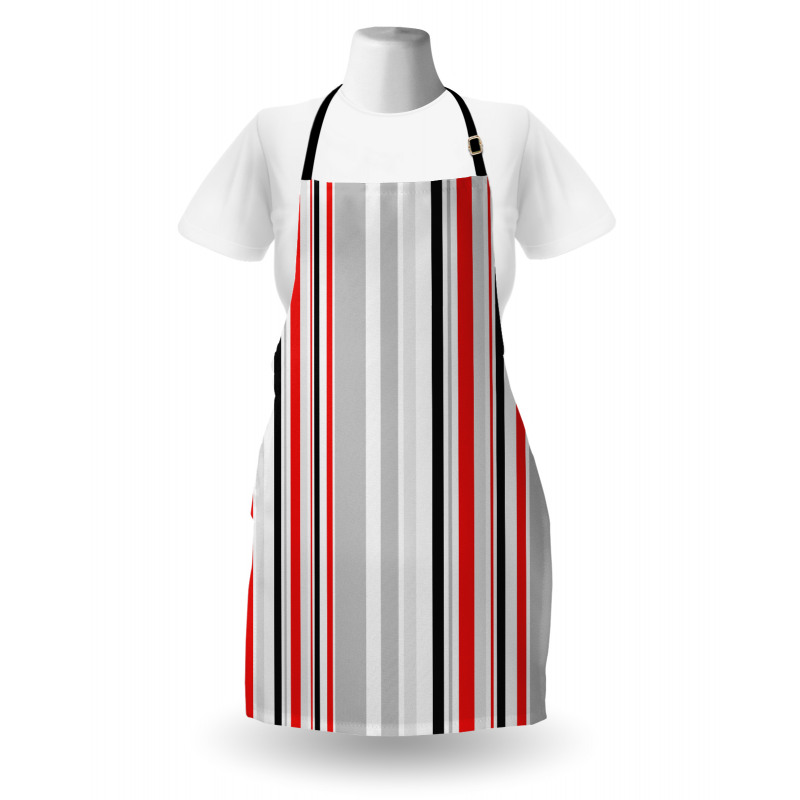 Retro Abstract Lines Apron