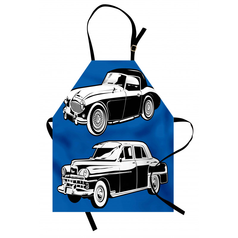 Black and White Vehicle Apron