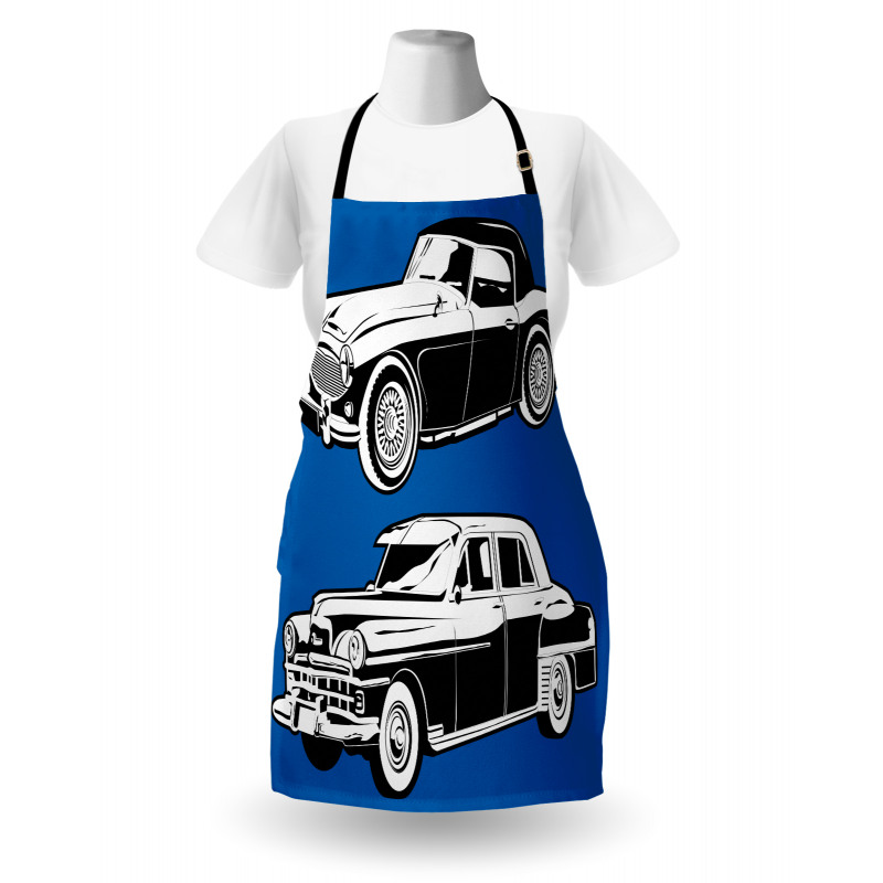 Black and White Vehicle Apron