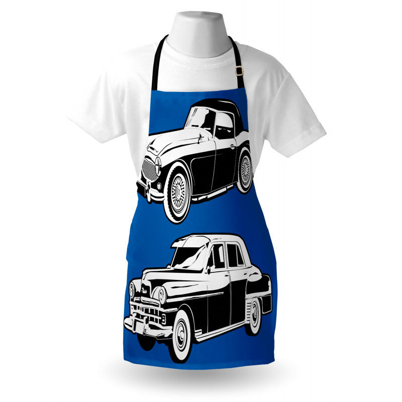 Black and White Vehicle Apron