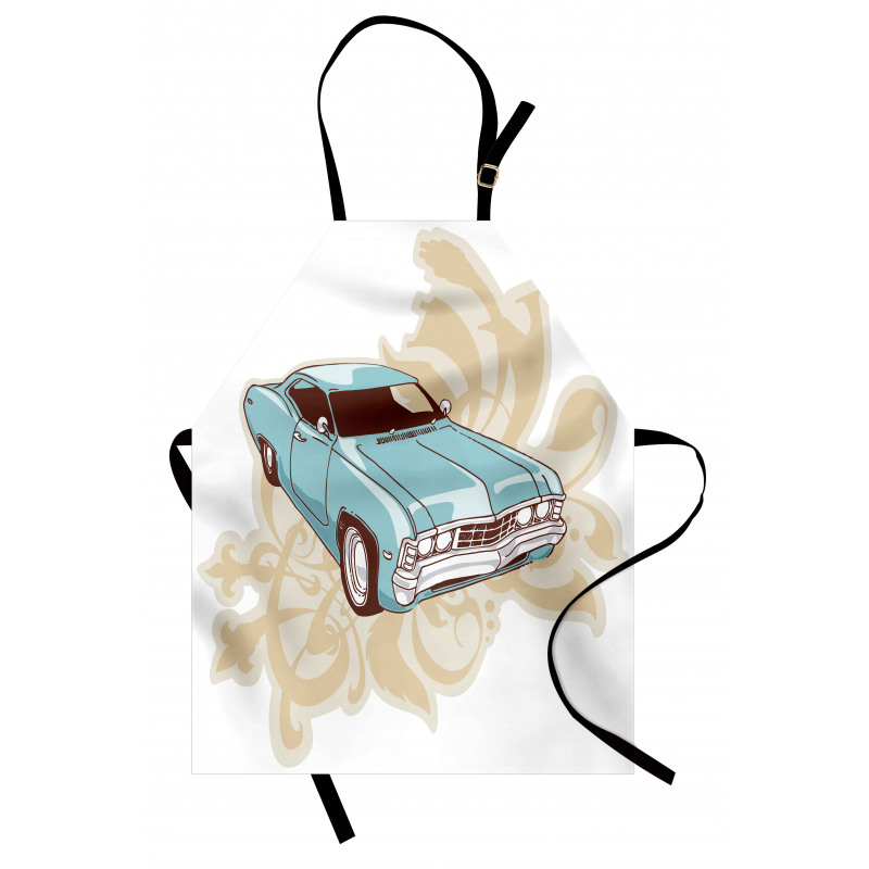 Classical Sports Car Retro Apron