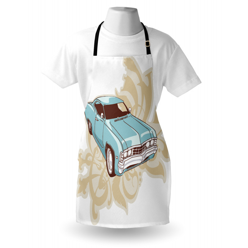 Classical Sports Car Retro Apron