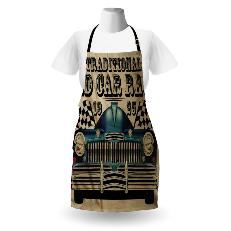 Traditional Old Race Car Apron