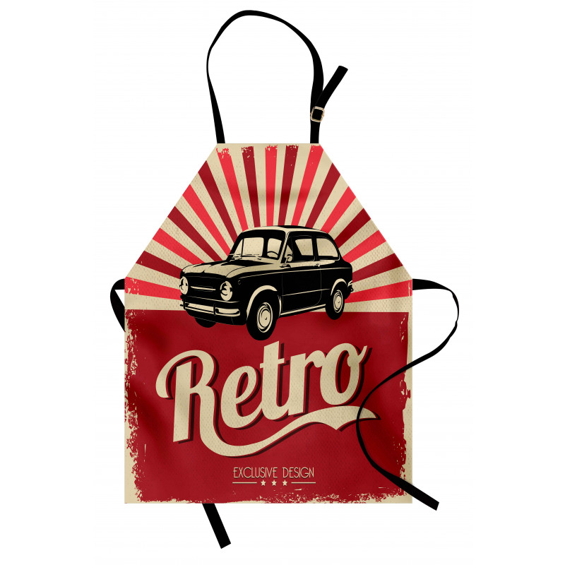 Retro Poster Style Vehicle Apron