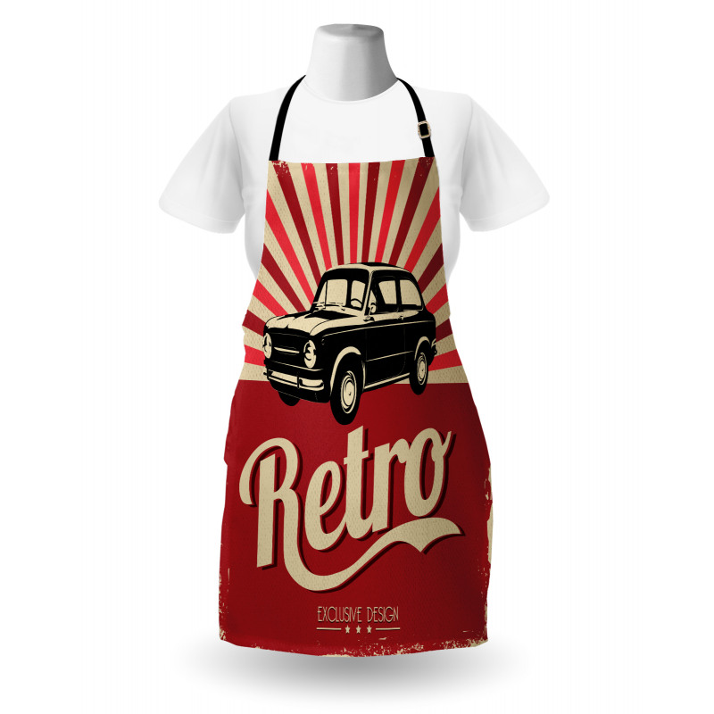 Retro Poster Style Vehicle Apron