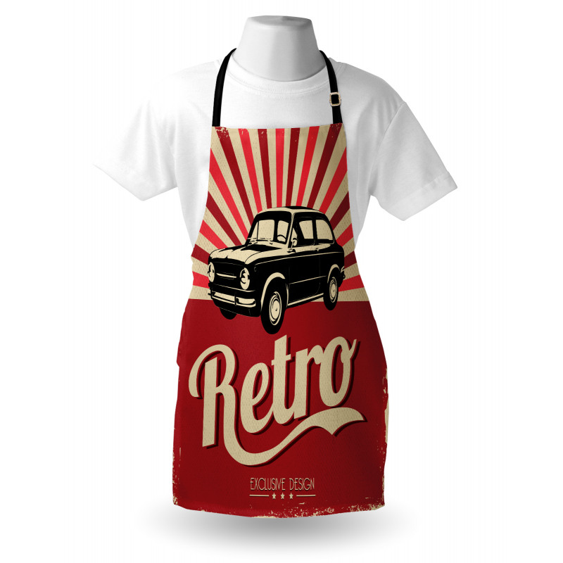 Retro Poster Style Vehicle Apron