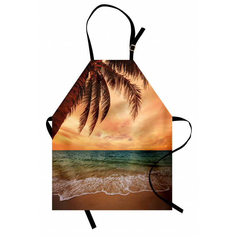 Exotic Seascape with Palm Apron