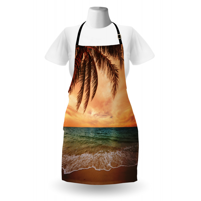 Exotic Seascape with Palm Apron