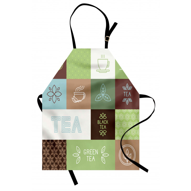 Checkered Tea Images Apron