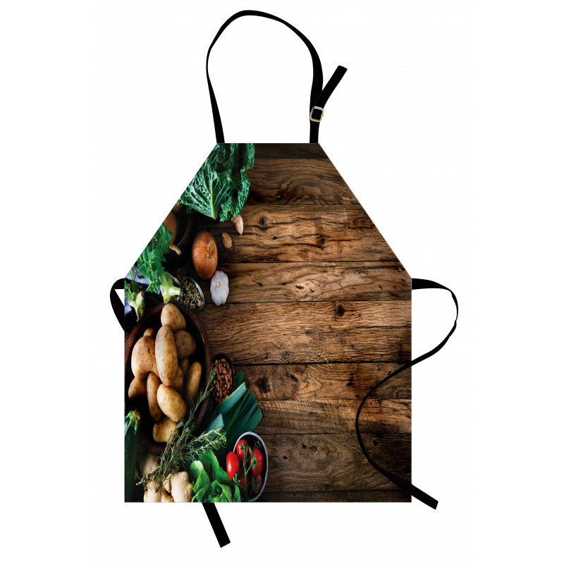 Wooden Table Vegetable Apron