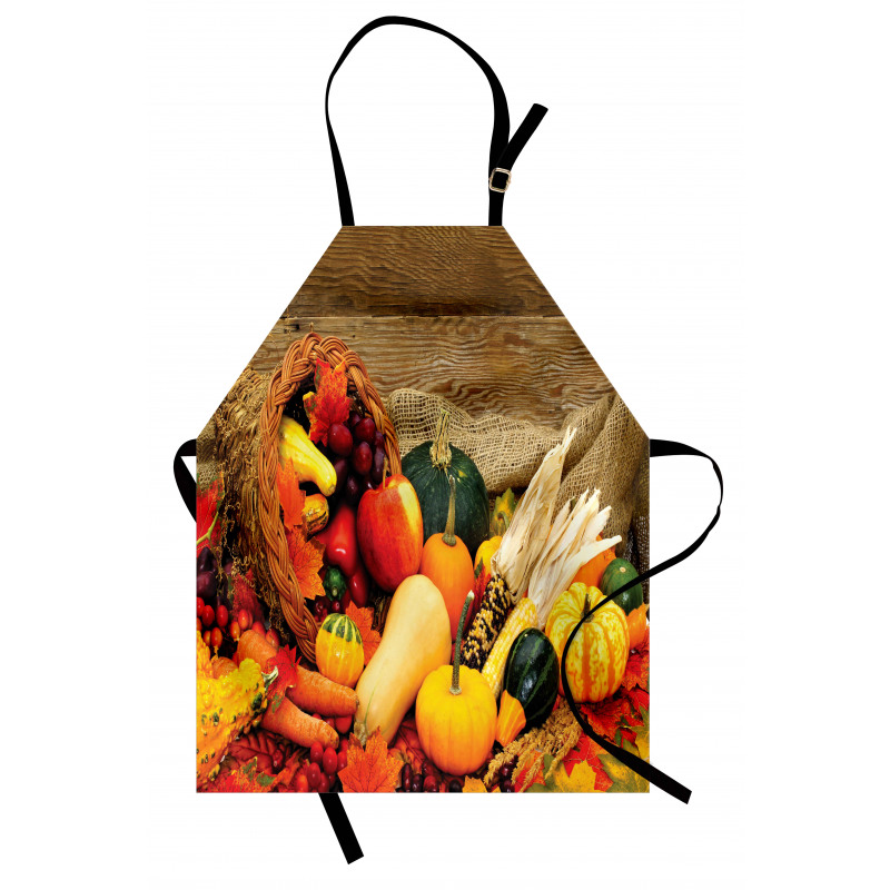 Food Scattered on Table Apron