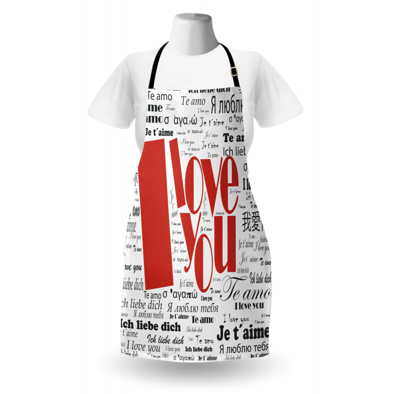 Newspaper Words Apron